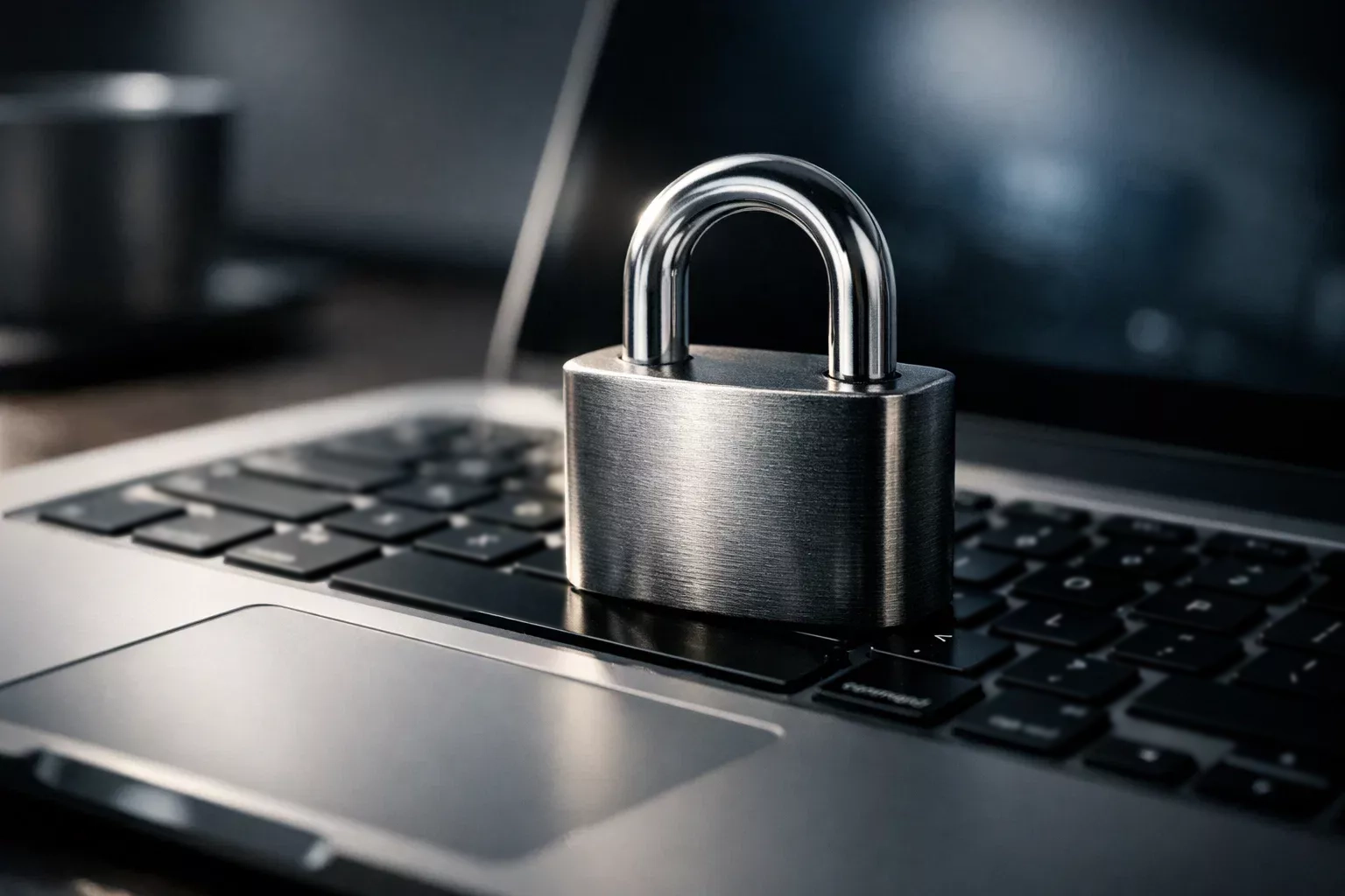 Candado de seguridad digital representando protección de datos online